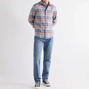 Faherty Stretch Seaview Organic Flannel Shirt (size M)
